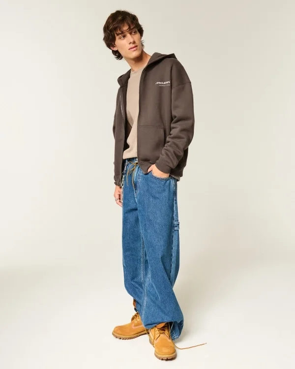 Bluza z kapturem i zamkiem błyskawicznym Boxy McLaren Graphic Bluza z kapturem i zamkiem błyskawicznym Boxy McLaren Graphic