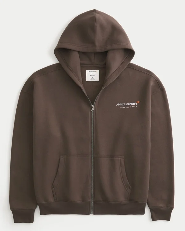 Bluza z kapturem i zamkiem błyskawicznym Boxy McLaren Graphic Bluza z kapturem i zamkiem błyskawicznym Boxy McLaren Graphic