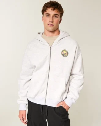 Bluza z kapturem i zamkiem błyskawicznym Club América Las Águilas Graphic Hoodie