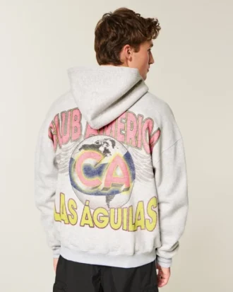 Bluza z kapturem i zamkiem błyskawicznym Club América Las Águilas Graphic Hoodie