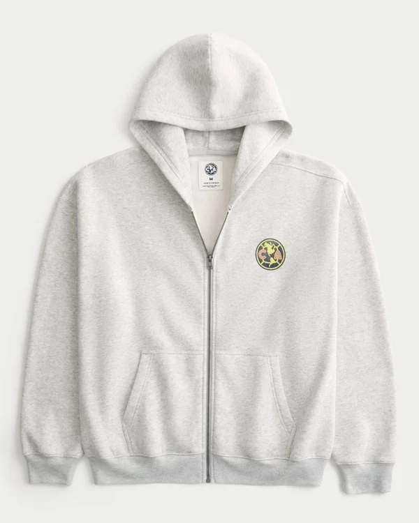 Bluza z kapturem i zamkiem błyskawicznym Club América Las Águilas Graphic Hoodie Bluza z kapturem i zamkiem błyskawicznym Club América Las Águilas Graphic Hoodie