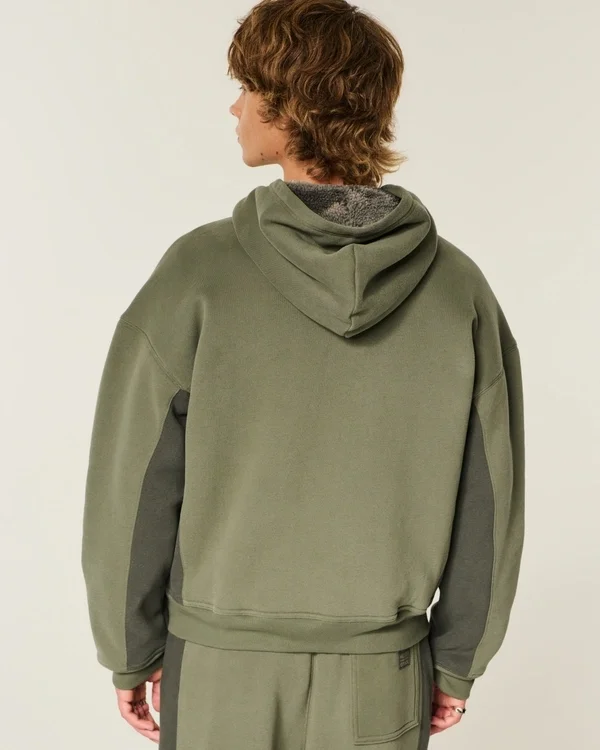 Bluza z kapturem i zamkiem błyskawicznym Hollister x Crocs z podszewką z polaru Bluza z kapturem i zamkiem błyskawicznym Hollister x Crocs z podszewką z polaru