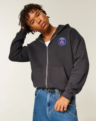 Bluza z kapturem i zamkiem błyskawicznym Paris Saint-Germain F.C. Graphic Bluza z kapturem i zamkiem błyskawicznym Paris Saint-Germain F.C. Graphic