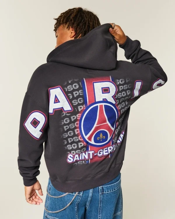 Bluza z kapturem i zamkiem błyskawicznym Paris Saint-Germain F.C. Graphic Bluza z kapturem i zamkiem błyskawicznym Paris Saint-Germain F.C. Graphic