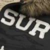 Bluza z kapturem i zamkiem błyskawicznym z grafiką Big Sur, wykończona sztucznym futerkiem Bluza z kapturem i zamkiem błyskawicznym z grafiką Big Sur, wykończona sztucznym futerkiem
