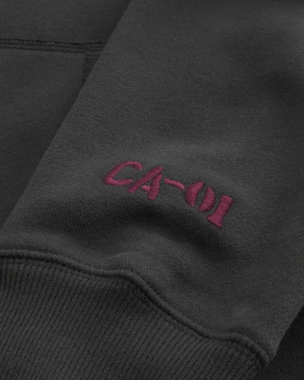 Bluza z kapturem i zamkiem błyskawicznym z grafiką Big Sur, wykończona sztucznym futerkiem Bluza z kapturem i zamkiem błyskawicznym z grafiką Big Sur, wykończona sztucznym futerkiem
