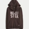 Bluza z kapturem i zamkiem błyskawicznym z logo Bluza z kapturem i zamkiem błyskawicznym z logo