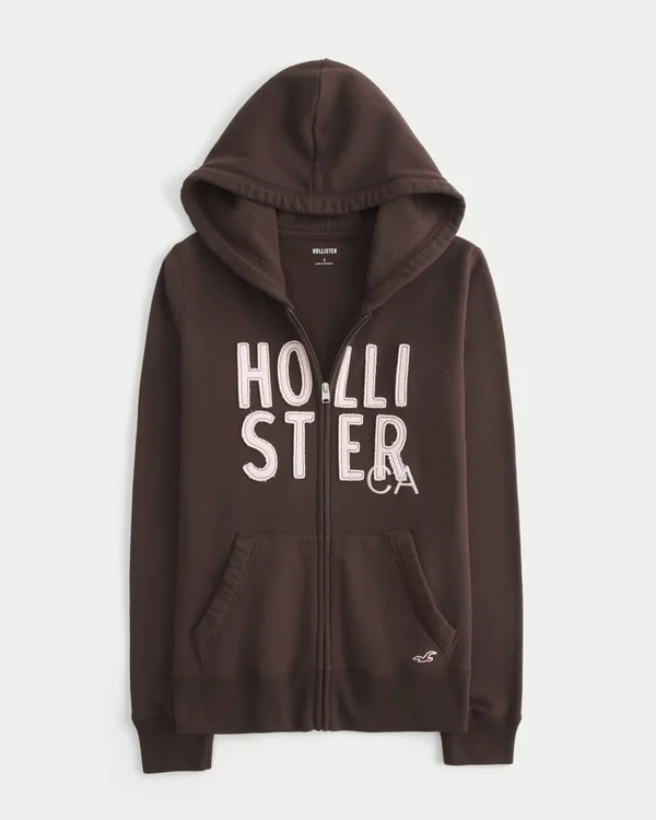 Bluza z kapturem i zamkiem błyskawicznym z logo Bluza z kapturem i zamkiem błyskawicznym z logo