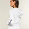 Bluza z kapturem i zamkiem błyskawicznym z logo Bluza z kapturem i zamkiem błyskawicznym z logo