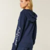 Bluza z kapturem i zamkiem błyskawicznym z logo Bluza z kapturem i zamkiem błyskawicznym z logo