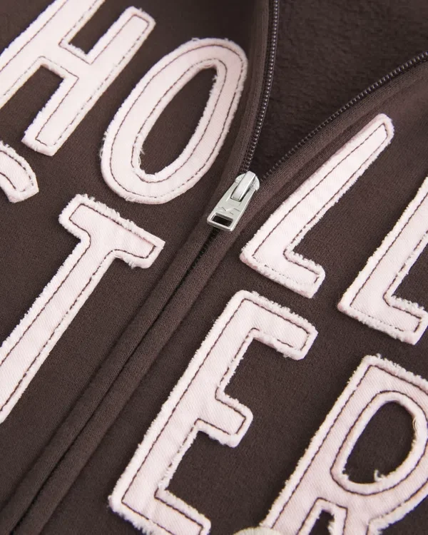 Bluza z kapturem i zamkiem błyskawicznym z logo Bluza z kapturem i zamkiem błyskawicznym z logo
