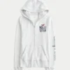 Bluza z kapturem i zamkiem błyskawicznym z logo Bluza z kapturem i zamkiem błyskawicznym z logo