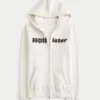 Bluza z kapturem i zamkiem błyskawicznym z logo Chenille Bluza z kapturem i zamkiem błyskawicznym z logo Chenille