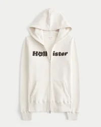 Bluza z kapturem i zamkiem błyskawicznym z logo Chenille Bluza z kapturem i zamkiem błyskawicznym z logo Chenille