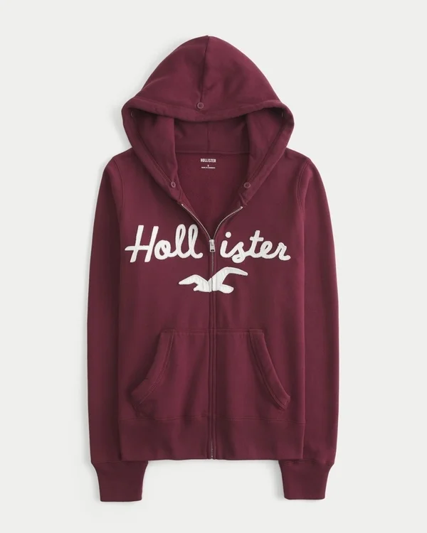 Bluza z kapturem i zamkiem błyskawicznym z logo i wykończeniem ze sztucznego futra Bluza z kapturem i zamkiem błyskawicznym z logo i wykończeniem ze sztucznego futra