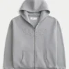 Bluza z kapturem i zamkiem błyskawicznym z nadrukiem Box Star Flame Bluza z kapturem i zamkiem błyskawicznym z nadrukiem Box Star Flame