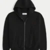 Bluza z kapturem i zamkiem błyskawicznym z nadrukiem Good Luck Bluza z kapturem i zamkiem błyskawicznym z nadrukiem Good Luck