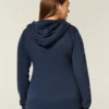 Bluza z kapturem i zamkiem błyskawicznym z nadrukiem gwiazdy Bluza z kapturem i zamkiem błyskawicznym z nadrukiem gwiazdy