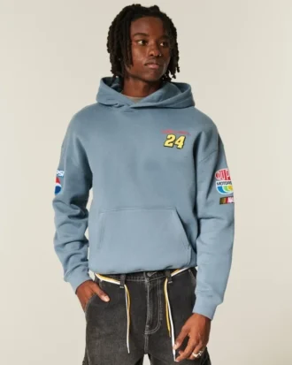 Bluza z kapturem NASCAR Jeff Gordon z grafiką i zamkiem błyskawicznym Bluza z kapturem NASCAR Jeff Gordon z grafiką i zamkiem błyskawicznym