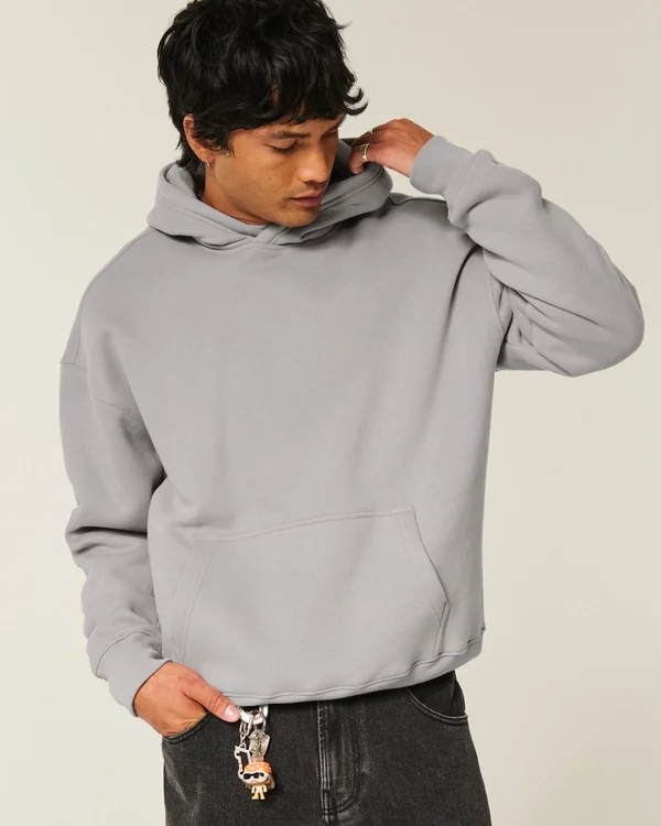 Bluza z kapturem o prostym kroju Bluza z kapturem o prostym kroju
