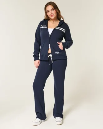 Bluza z kapturem Slim Striped 1998 Graphic Zip-Up Hoodie