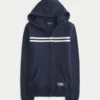 Bluza z kapturem Slim Striped 1998 Graphic Zip-Up Hoodie Bluza z kapturem Slim Striped 1998 Graphic Zip-Up Hoodie