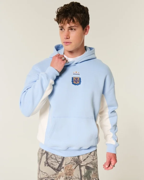 Bluza z kapturem z grafiką Argentyńskiego Związku Piłki Nożnej Bluza z kapturem z grafiką Argentyńskiego Związku Piłki Nożnej