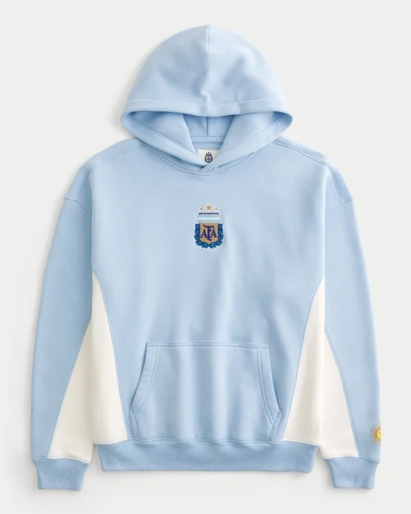Bluza z kapturem z grafiką Argentyńskiego Związku Piłki Nożnej Bluza z kapturem z grafiką Argentyńskiego Związku Piłki Nożnej