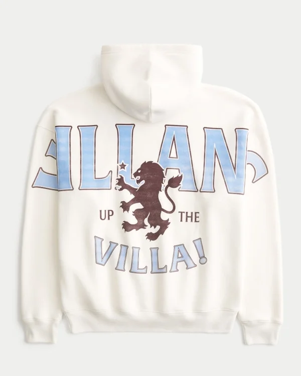Bluza z kapturem z nadrukiem Aston Villa F.C. Bluza z kapturem z nadrukiem Aston Villa F.C.