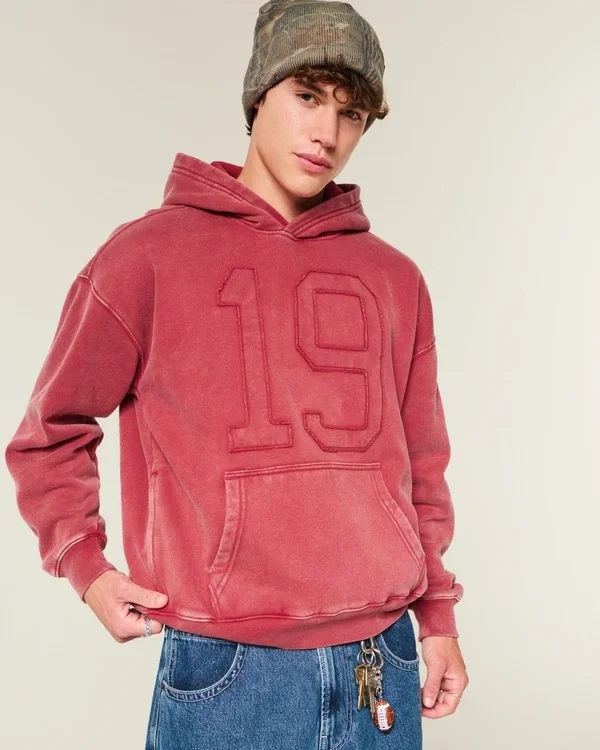 Bluza z kapturem z nadrukiem Box Number Bluza z kapturem z nadrukiem Box Number