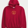 Bluza z kapturem z nadrukiem Boxy Good Luck Bluza z kapturem z nadrukiem Boxy Good Luck