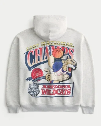 Bluza z kapturem z nadrukiem Boxy University of Arizona Wildcats Bluza z kapturem z nadrukiem Boxy University of Arizona Wildcats