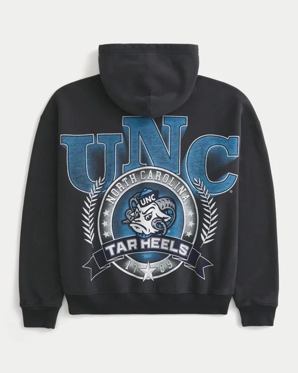Bluza z kapturem z nadrukiem Boxy University of North Carolina Tar Heels Bluza z kapturem z nadrukiem Boxy University of North Carolina Tar Heels