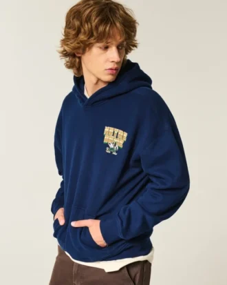 Bluza z kapturem z nadrukiem Boxy University of Notre Dame Fighting Irish Bluza z kapturem z nadrukiem Boxy University of Notre Dame Fighting Irish
