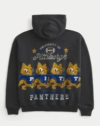 Bluza z kapturem z nadrukiem Boxy University of Pittsburgh Panthers Bluza z kapturem z nadrukiem Boxy University of Pittsburgh Panthers