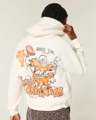 Bluza z kapturem z nadrukiem Boxy University of Texas at Austin Longhorns Bluza z kapturem z nadrukiem Boxy University of Texas at Austin Longhorns