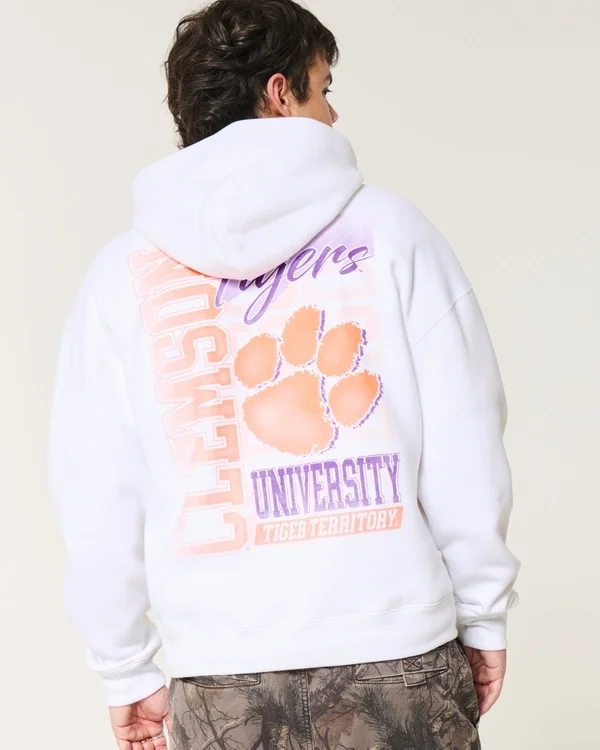 Bluza z kapturem z nadrukiem Clemson University Tigers Bluza z kapturem z nadrukiem Clemson University Tigers