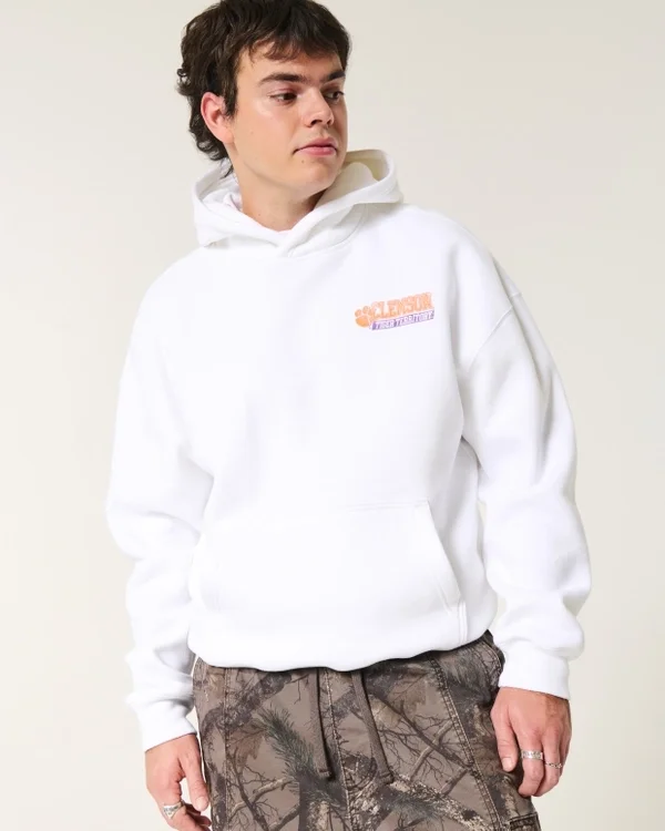 Bluza z kapturem z nadrukiem Clemson University Tigers Bluza z kapturem z nadrukiem Clemson University Tigers