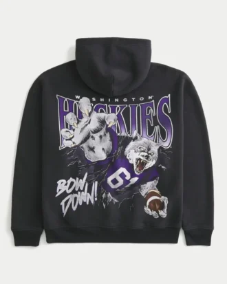 Bluza z kapturem z nadrukiem Huskies Uniwersytetu Waszyngtońskiego