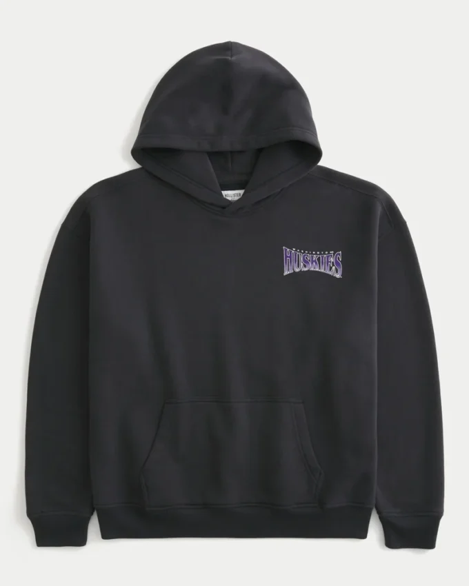 Bluza z kapturem z nadrukiem Huskies Uniwersytetu Waszyngtońskiego Bluza z kapturem z nadrukiem Huskies Uniwersytetu Waszyngtońskiego