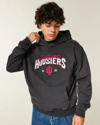Bluza z kapturem z nadrukiem Indiana University Hoosiers