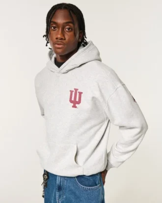 Bluza z kapturem z nadrukiem Indiana University Hoosiers
