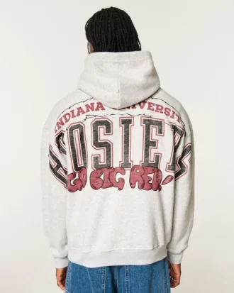 Bluza z kapturem z nadrukiem Indiana University Hoosiers