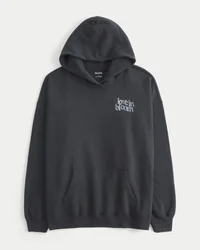 Bluza z kapturem z nadrukiem motyla w dużym rozmiarze