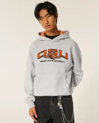 Bluza z kapturem z nadrukiem Oregon State University Beavers