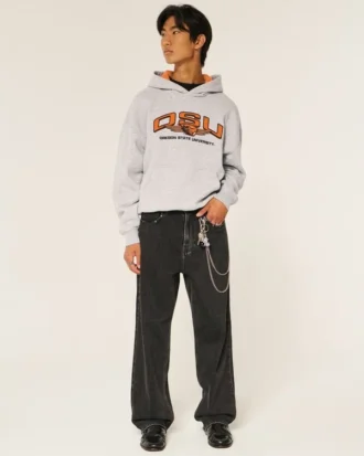 Bluza z kapturem z nadrukiem Oregon State University Beavers