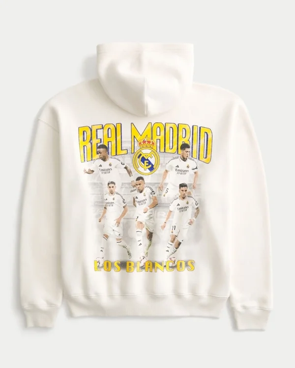 Bluza z kapturem z nadrukiem Real Madrid CF Bluza z kapturem z nadrukiem Real Madrid CF