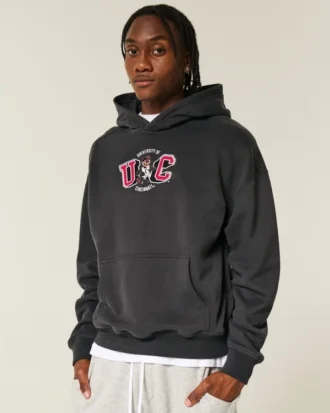 Bluza z kapturem z nadrukiem University of Cincinnati Bearcats