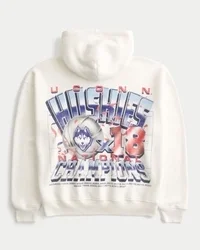 Bluza z kapturem z nadrukiem University of Connecticut Huskies