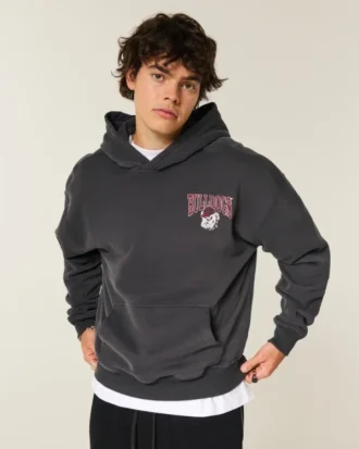Bluza z kapturem z nadrukiem University of Georgia Bulldogs